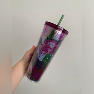 Starbucks ! Oil Slick Foil fall Mushroom Venti cup